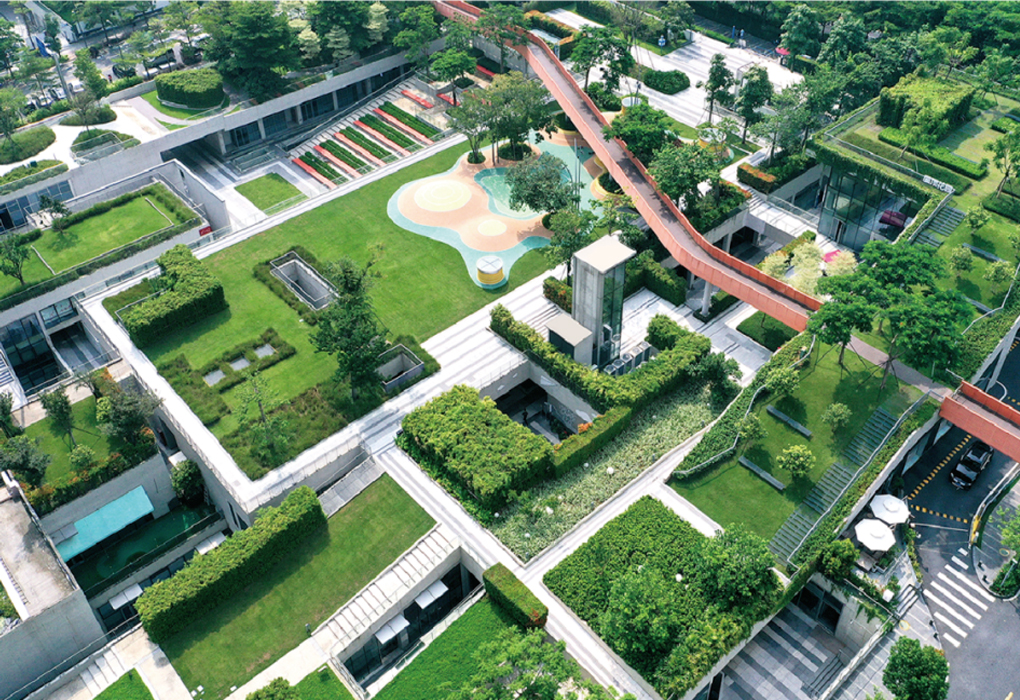 深圳万科云城设计公社植物租摆与绿化养护